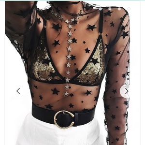 Sequin Contrast Bralette